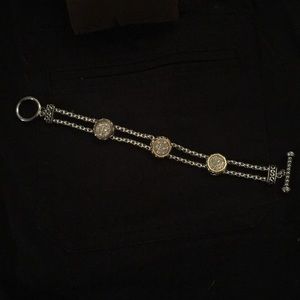 Cute bracelet , gold & silver mixed